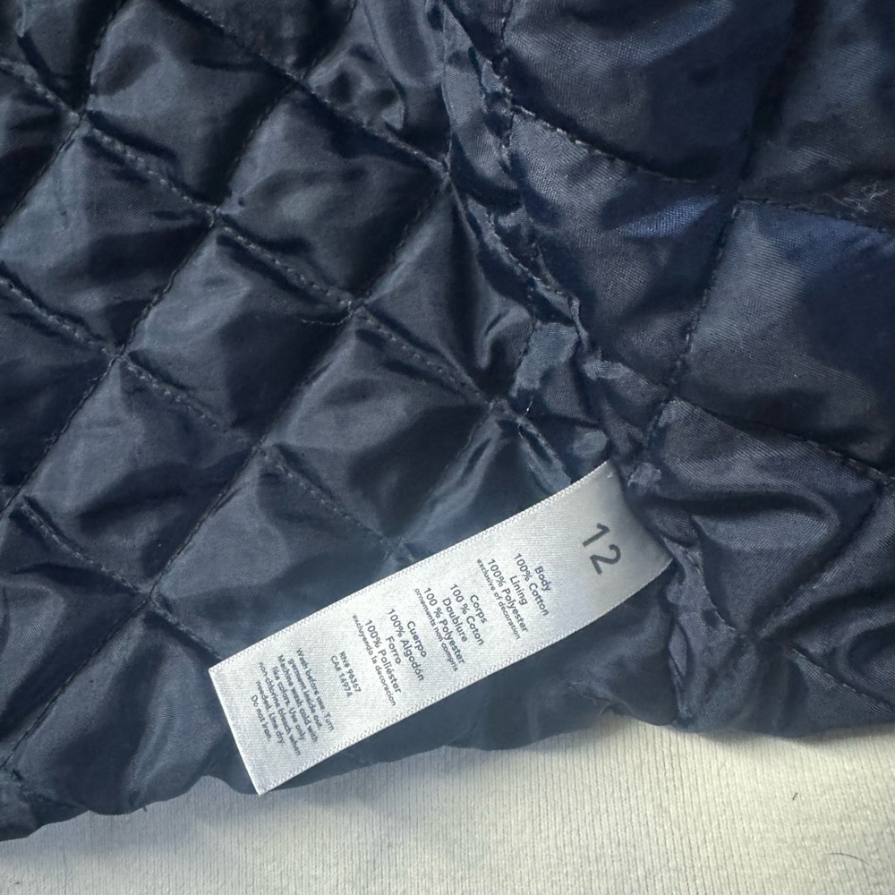 Girls size 12 OshKosh B'gosh Navy and White Jacket - Picture 5 of 5